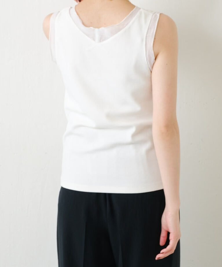  「Vネックタンクトップ」|Tシャツ・カットソー|