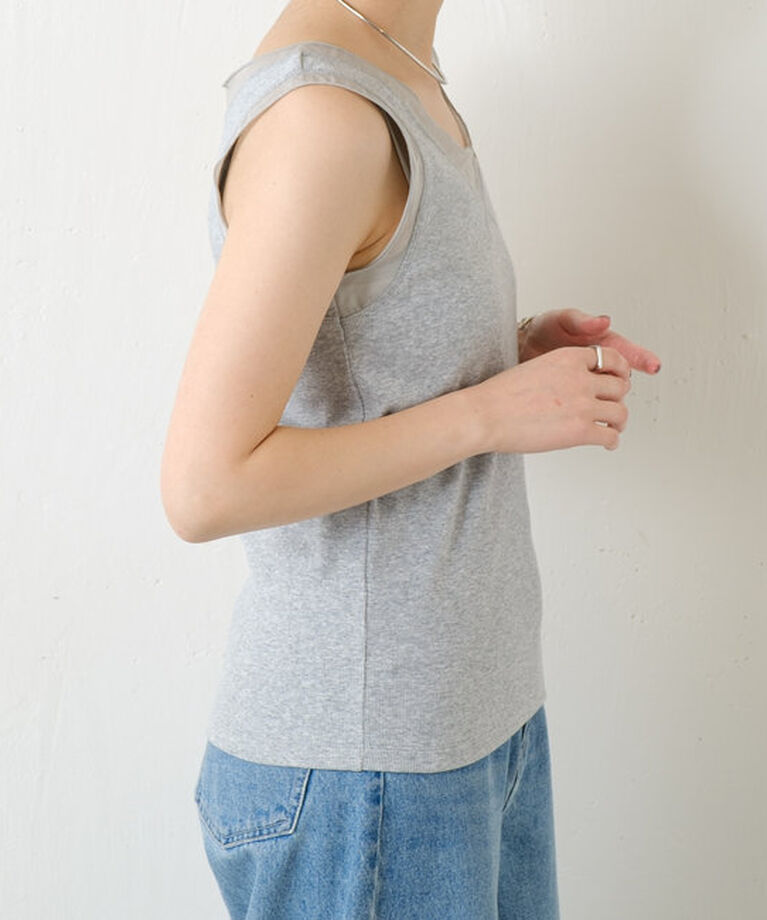  「Vネックタンクトップ」|Tシャツ・カットソー|