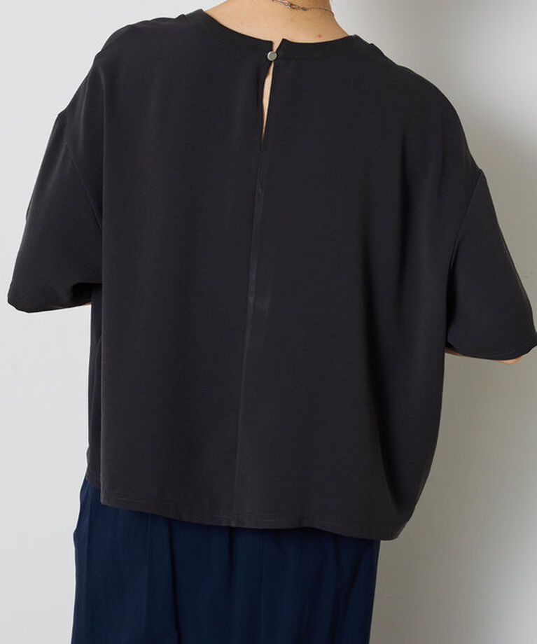  「刺繍ロゴジョーゼットTシャツ」|Tシャツ・カットソー|