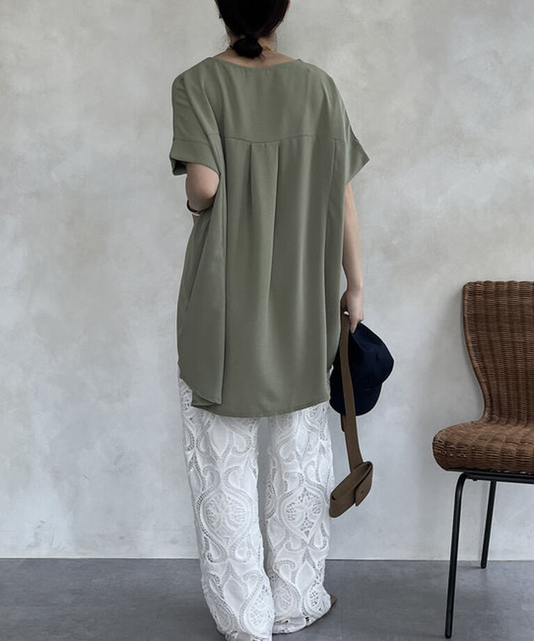  「【WEB限定】ドルマンスキッパーチュニック」|シャツ・ブラウス|
