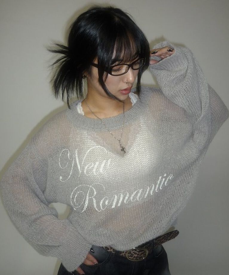  「NEW ROMANTICシアーニットトップス」|Tシャツ・カットソー|