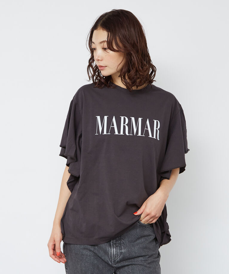 Rouge vif「＜別注＞【MICA&DEAL /マイカアンドディール】ロゴTシャツ / フレアス」|Tシャツ・カットソー|