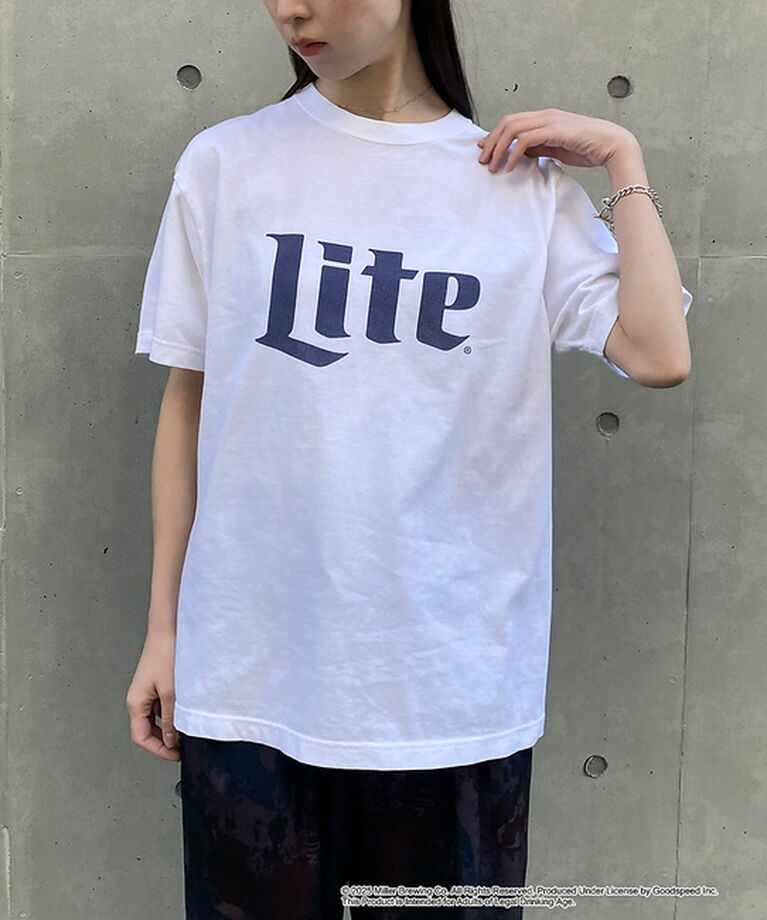 NOMINE「【GOOD ROCK SPEED】Miller LITE ロゴ半袖 Tシャツ【予」|Tシャツ・カットソー|