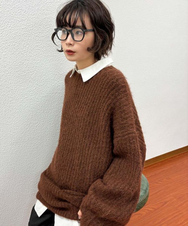  「KBF ボリュームニットミニワンピース」|ワンピース|