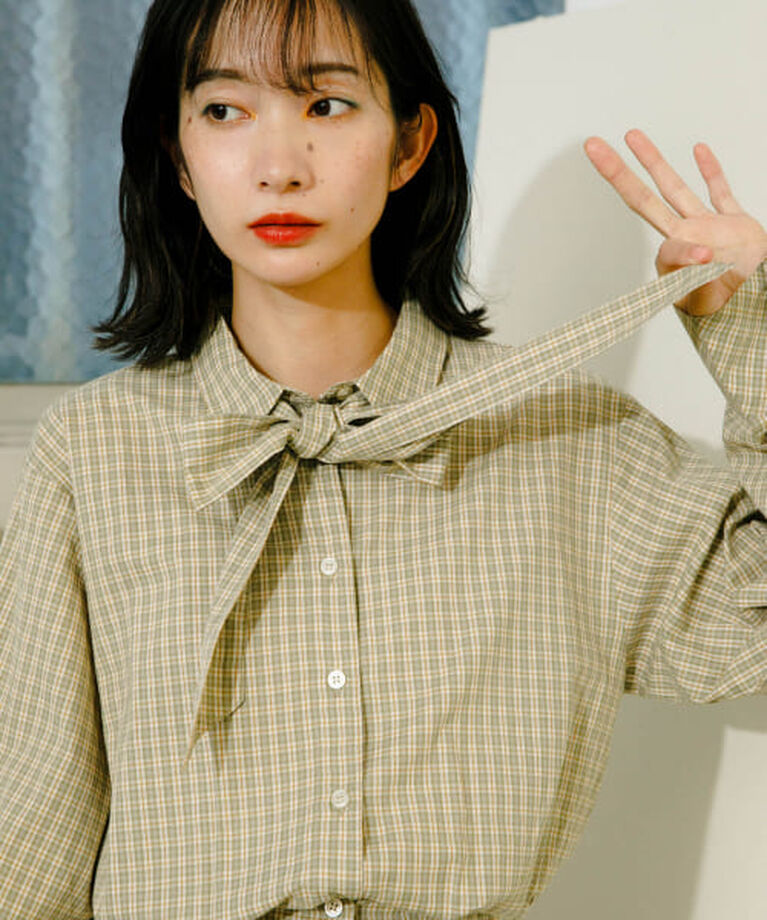  「KBF ウエストマークチェックシャツ」|シャツ・ブラウス|
