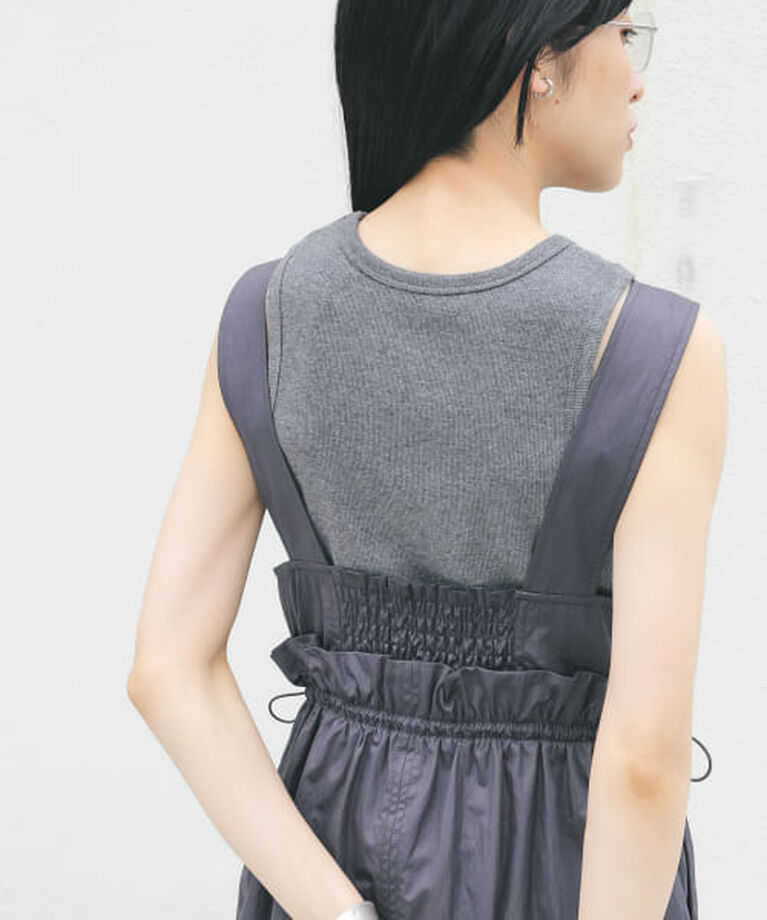  「KBF クロップドタンクトップ」|タンクトップ|CHARCOAL