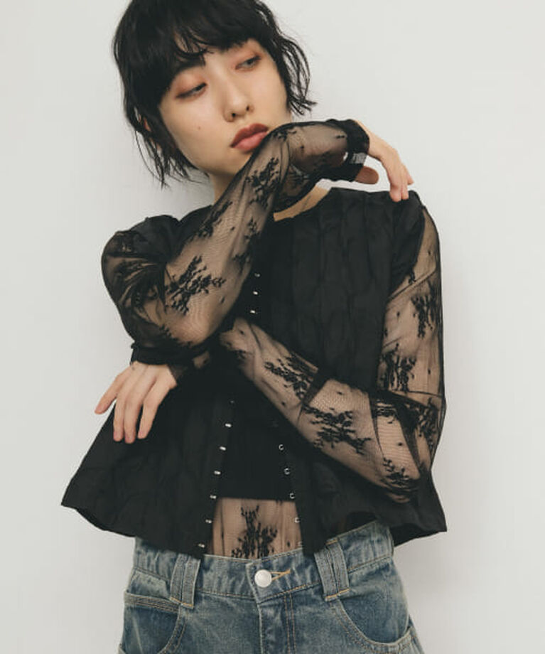  「【予約】KBF シアーレースTEE」|Tシャツ・カットソー|BLACK