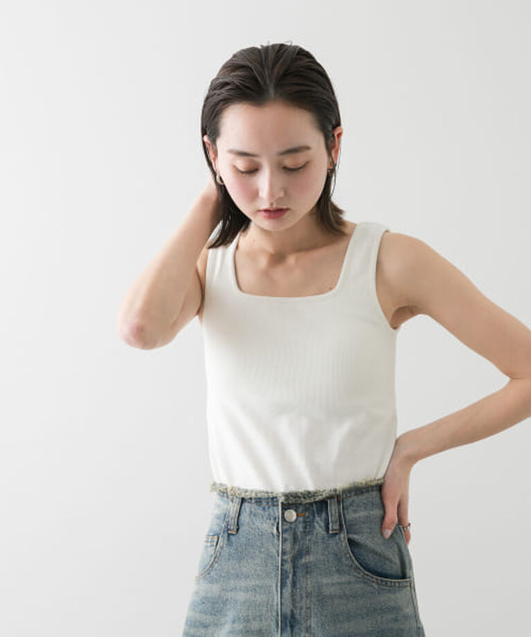 SENSE OF PLACE by URBAN RESEARCH「SENSE OF PLACE スクエアネックカップツキタンクトップ」|タンクトップ|