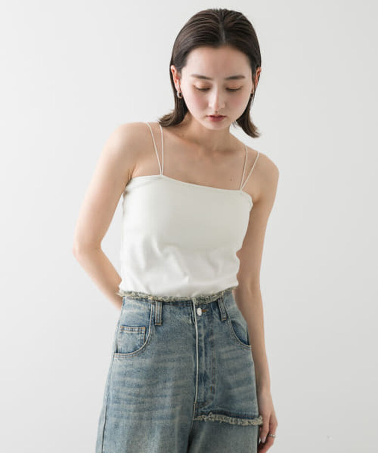 SENSE OF PLACE by URBAN RESEARCH「SENSE OF PLACE 『再入荷予定』『一部WEB限定カラー』ダブルストラップカップツキキャミソール」|キャミソール|