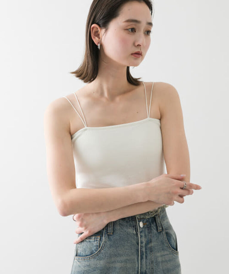 SENSE OF PLACE by URBAN RESEARCH「SENSE OF PLACE 『再入荷予定』『一部WEB限定カラー』ダブルストラップカップツキキャミソール」|キャミソール|