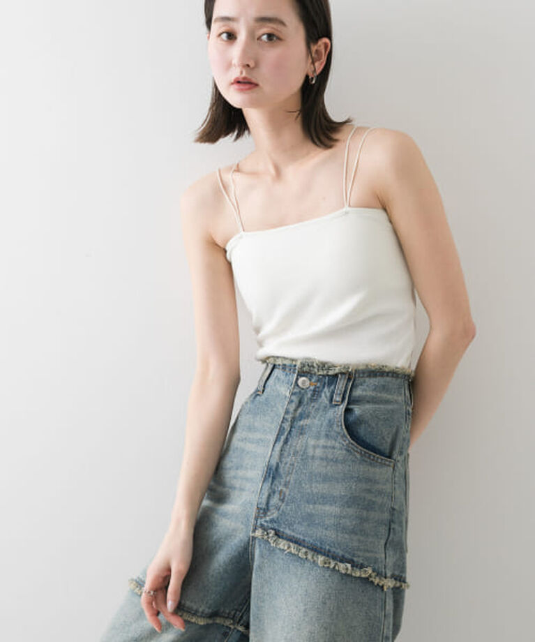 SENSE OF PLACE by URBAN RESEARCH「SENSE OF PLACE 『再入荷予定』『一部WEB限定カラー』ダブルストラップカップツキキャミソール」|キャミソール|