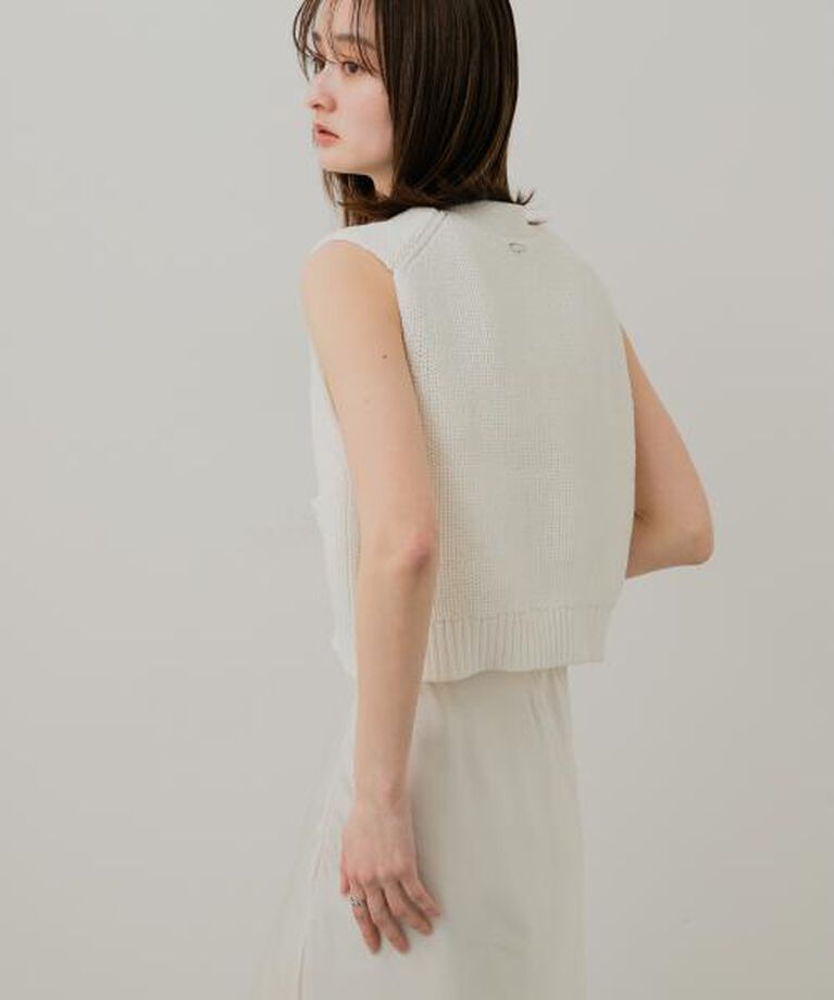 SENSE OF PLACE by URBAN RESEARCH「SENSE OF PLACE クロップドニットベスト」|ベスト・ジレ|