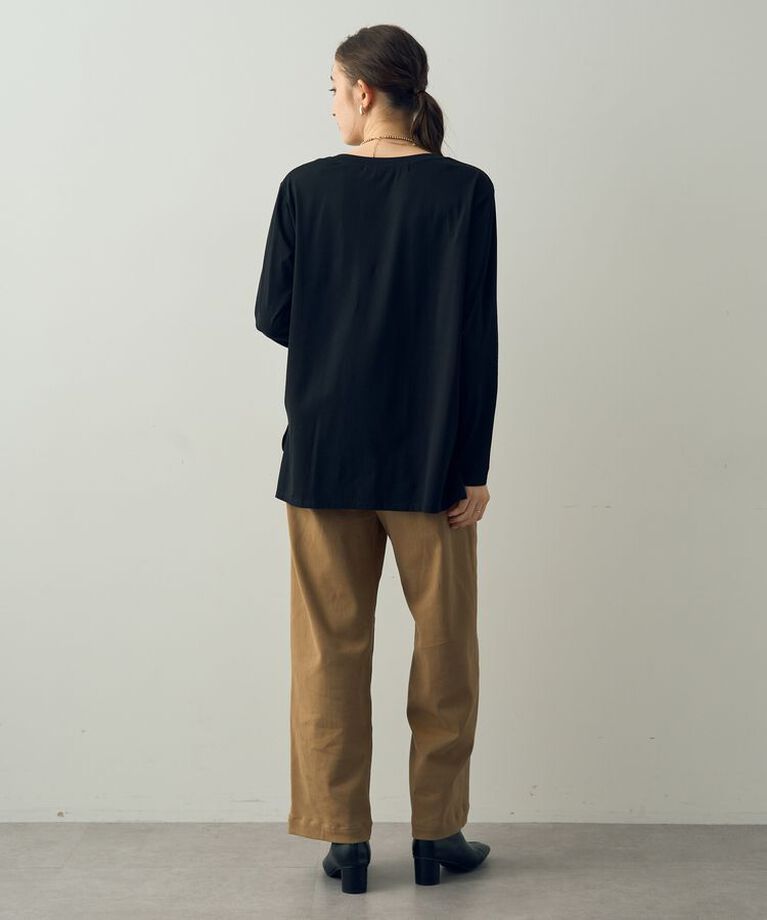 YECCA VECCA「ラウンドヘム長袖Tee」|Tシャツ・カットソー|