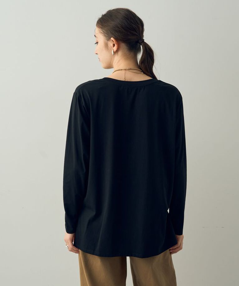 YECCA VECCA「ラウンドヘム長袖Tee」|Tシャツ・カットソー|