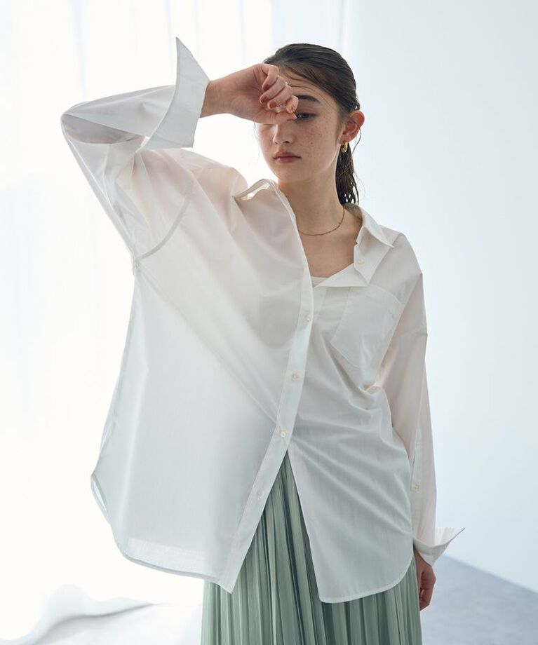 YECCA VECCA「イージーケアバック釦シャツ」|シャツ・ブラウス|Off White