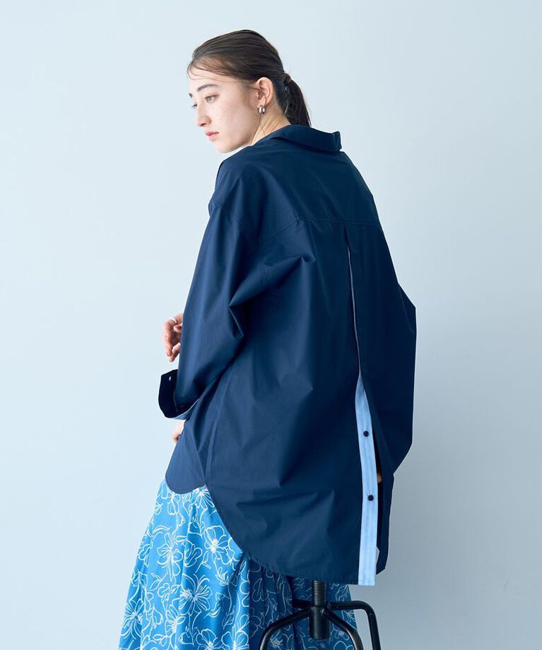 YECCA VECCA「イージーケアバック釦シャツ」|シャツ・ブラウス|Navy