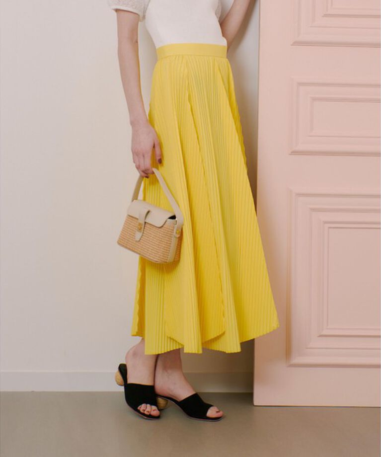 LOULOU WILLOUGHBY「【LOULOU WILLOUGHBY】ランダムアコーディオンプリーツスカート」|スカート|