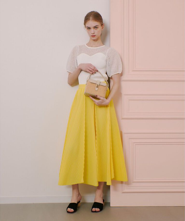 LOULOU WILLOUGHBY「【LOULOU WILLOUGHBY】ランダムアコーディオンプリーツスカート」|スカート|