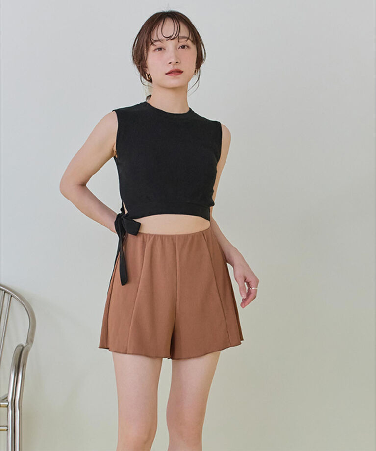 SEA DRESS「ハイウエストシンプルショートパンツ」|スポーツ|