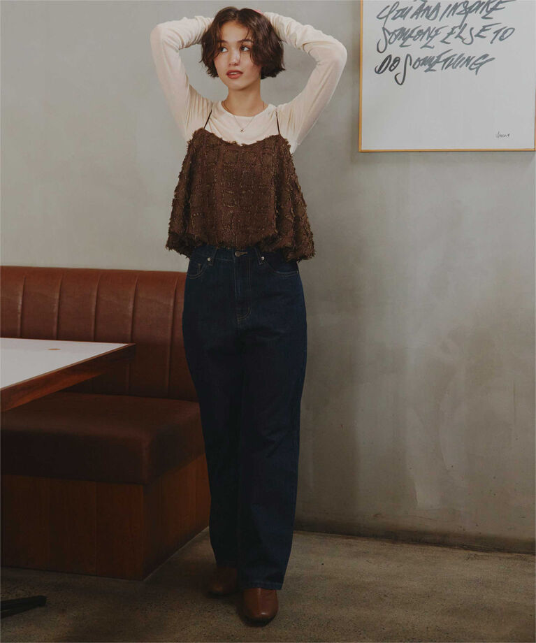 titivate「袖シャーリングシアートップス」|Tシャツ・カットソー|