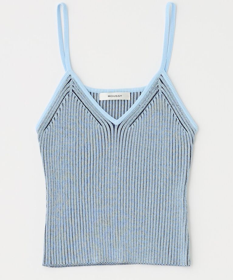 MOUSSY「RIB KNIT カーディガン&キャミ」|ニット・セーター|