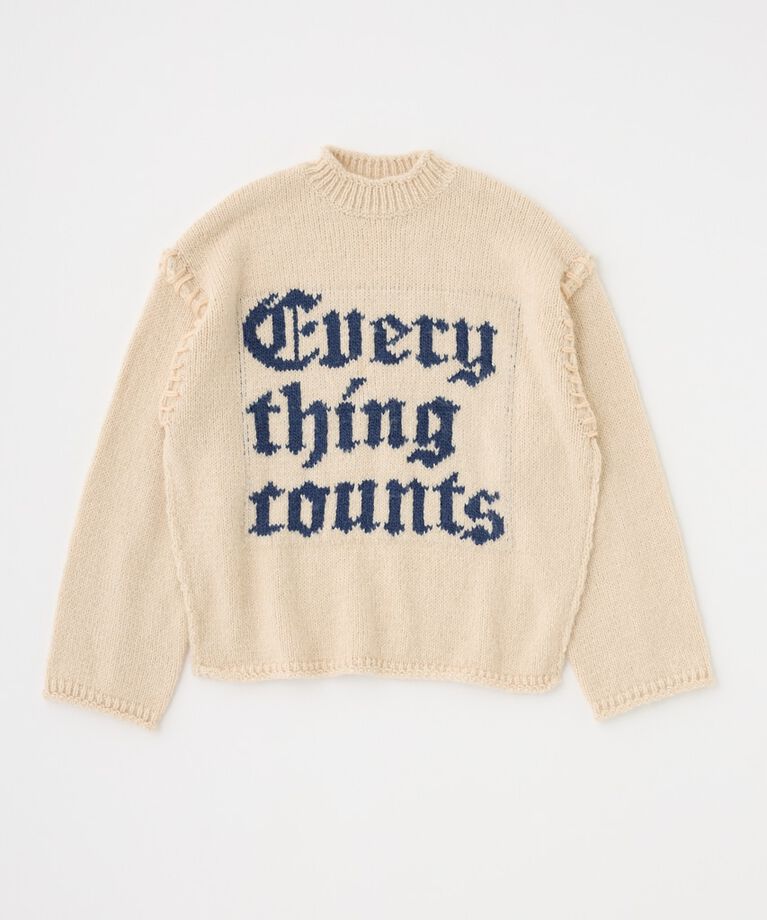 MOUSSY「KNITTED WORDS セーター」|ニット・セーター|