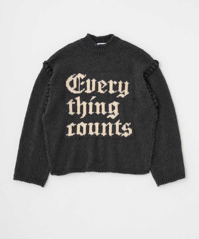 MOUSSY「KNITTED WORDS セーター」|ニット・セーター|