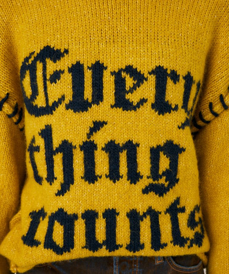 MOUSSY「KNITTED WORDS セーター」|ニット・セーター|
