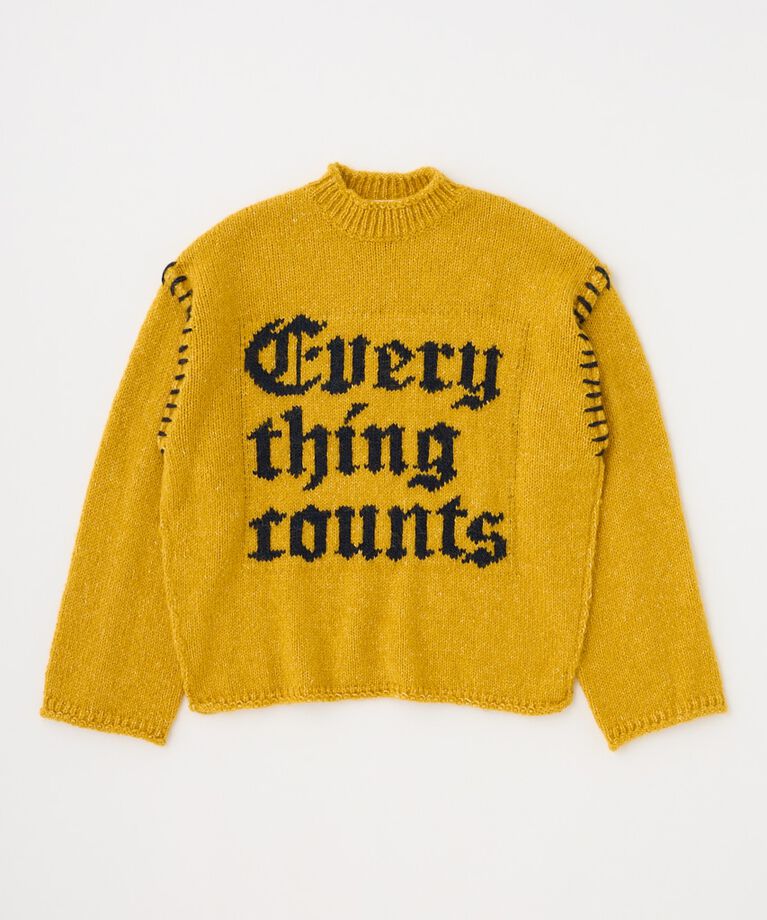 MOUSSY「KNITTED WORDS セーター」|ニット・セーター|