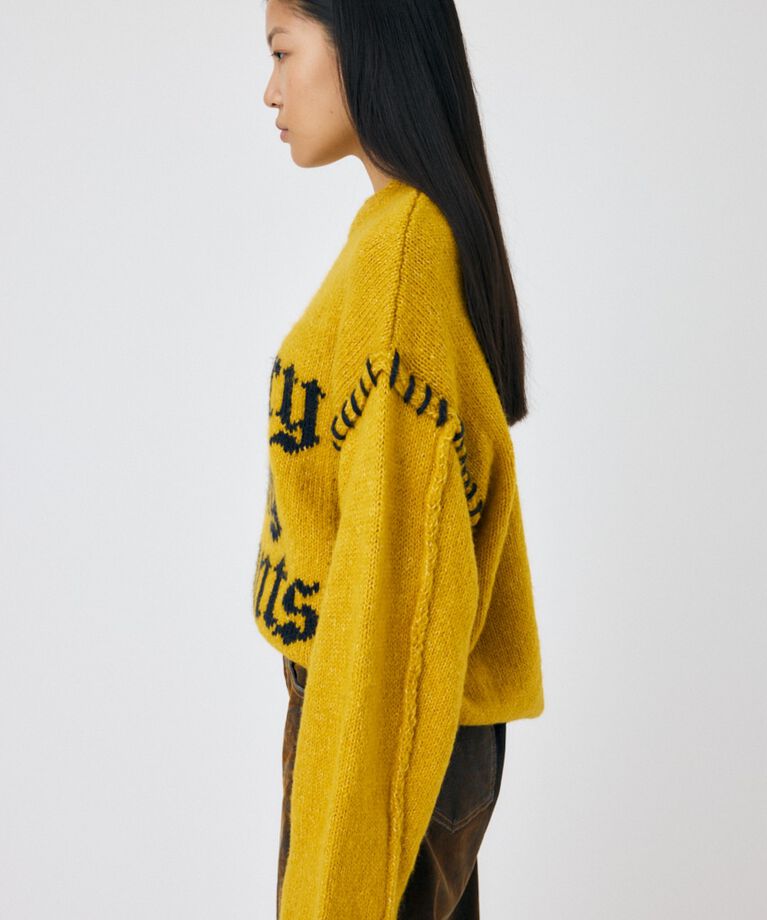 MOUSSY「KNITTED WORDS セーター」|ニット・セーター|
