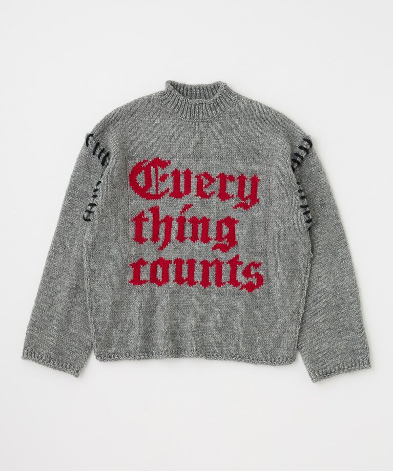 MOUSSY「KNITTED WORDS セーター」|ニット・セーター|