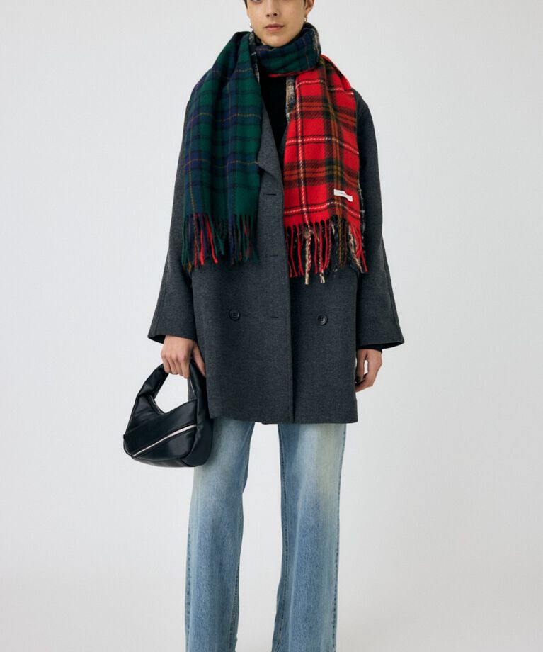 MOUSSY「DOUBLE BREASTED ミドルコート」|その他|GRY