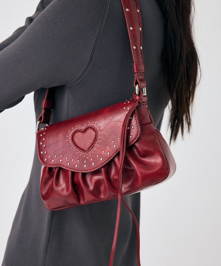 MOUSSY「HEART GATHER スタッズバッグ」|その他|RED