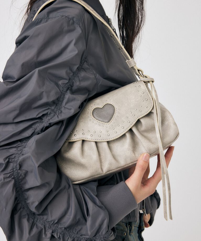 MOUSSY「HEART GATHER スタッズバッグ」|その他|L/GRY1