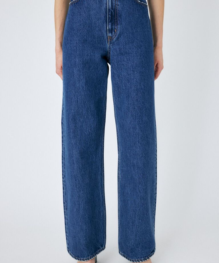 MOUSSY「HW 90S STRAIGHT」|デニム|BLU