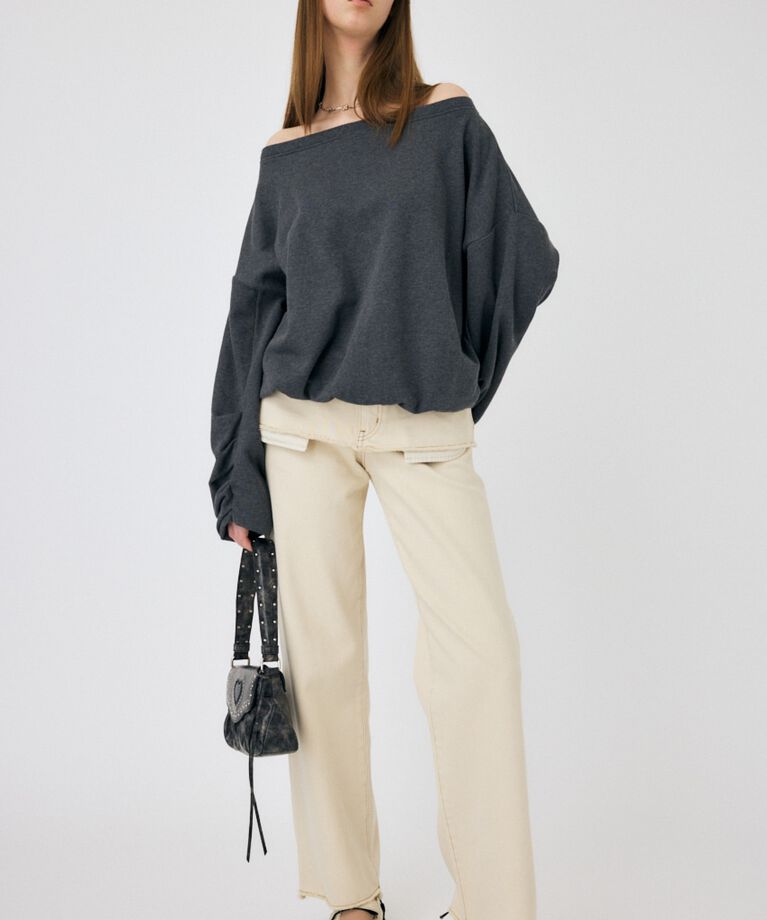 MOUSSY「LAYERED WIDE STRAIGHT デニム」|デニム|