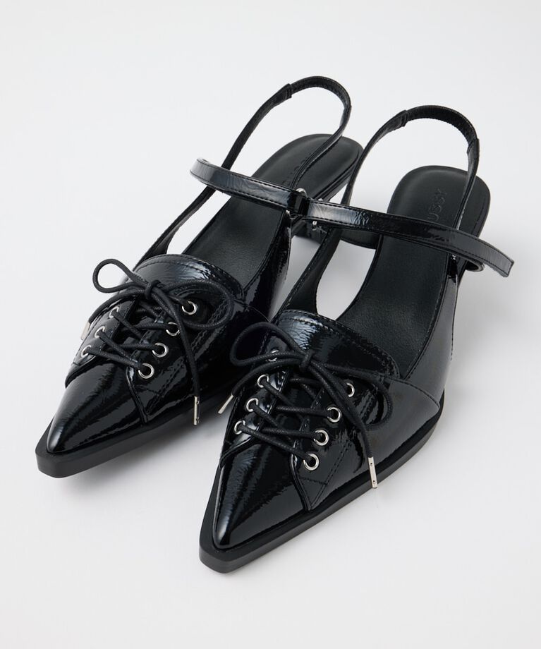 MOUSSY「LACE UP SLING BACK ミュール」|サンダル|