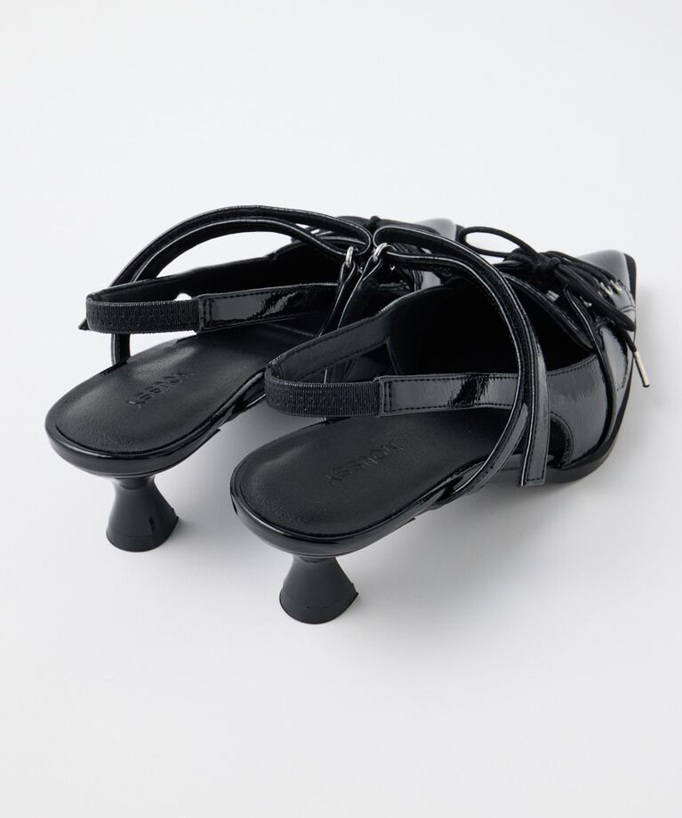 MOUSSY「LACE UP SLING BACK ミュール」|サンダル|