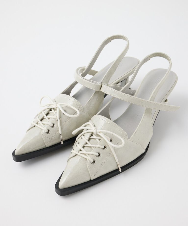 MOUSSY「LACE UP SLING BACK ミュール」|サンダル|