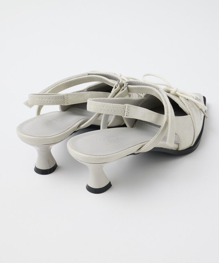 MOUSSY「LACE UP SLING BACK ミュール」|サンダル|