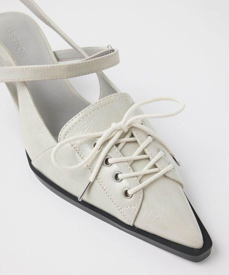 MOUSSY「LACE UP SLING BACK ミュール」|サンダル|