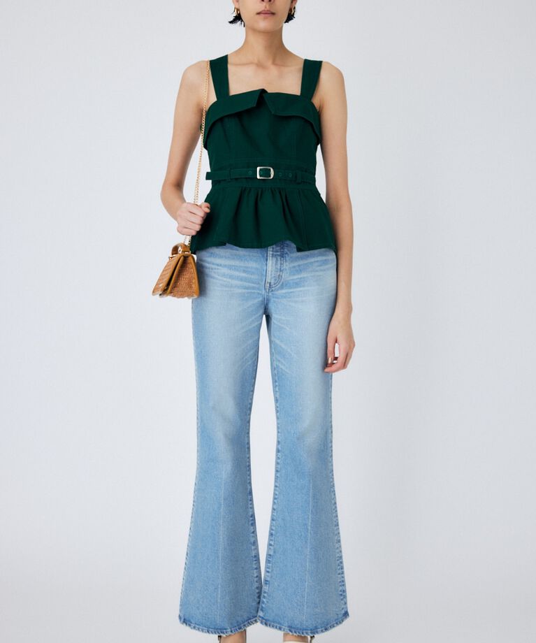 MOUSSY「MVS L/BLU FLARE」|デニム|