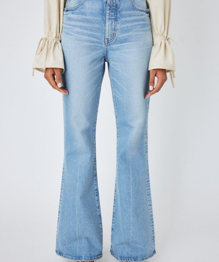 MOUSSY「MVS L/BLU FLARE」|デニム|