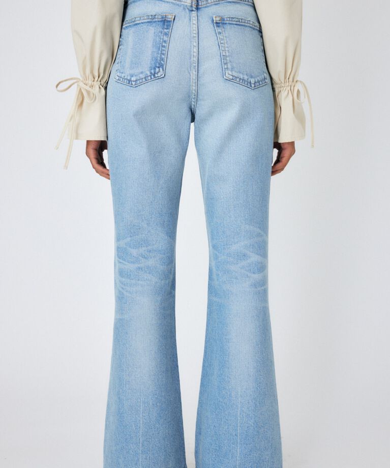 MOUSSY「MVS L/BLU FLARE」|デニム|