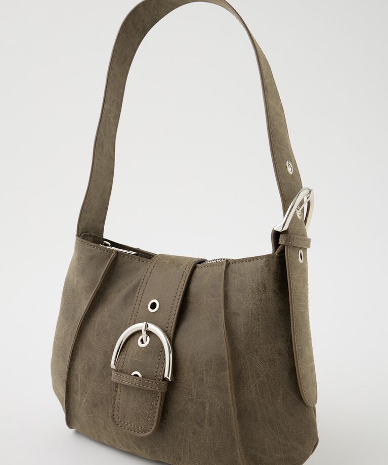 MOUSSY「AGING BUCKLE FLAP HOBO バッグ」|その他|