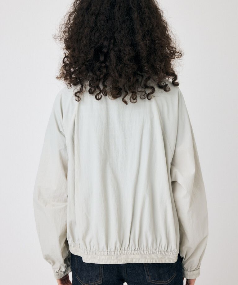 MOUSSY「RIBBON GATHER NYLON ジャケット」|ブルゾン・スタジャン|