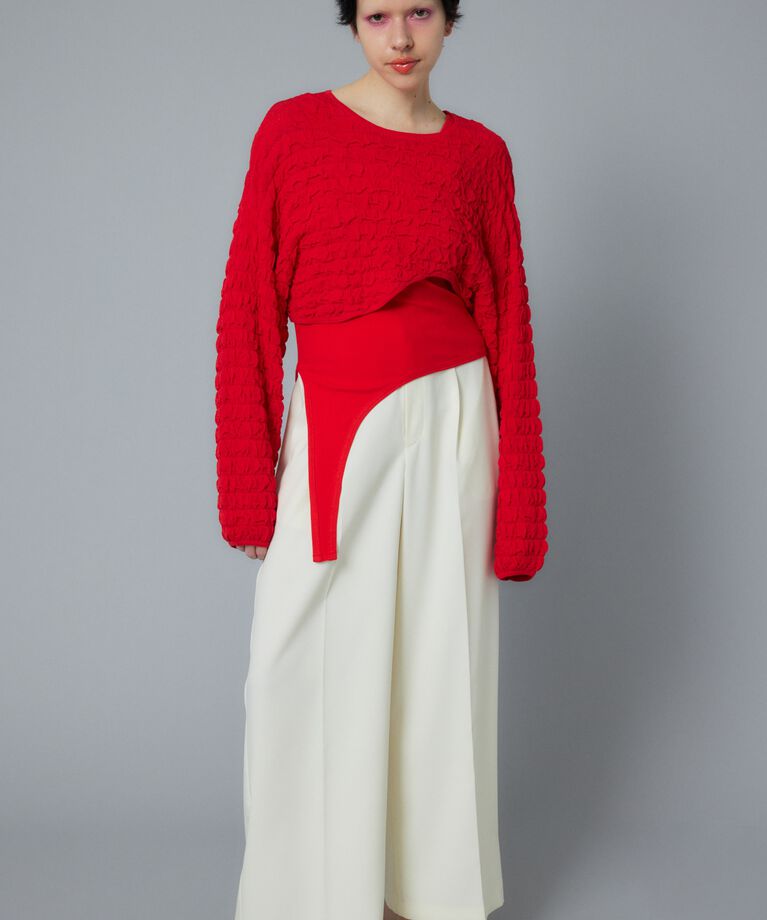 HeRIN.CYE「Wave hem knit tops」|ニット・セーター|