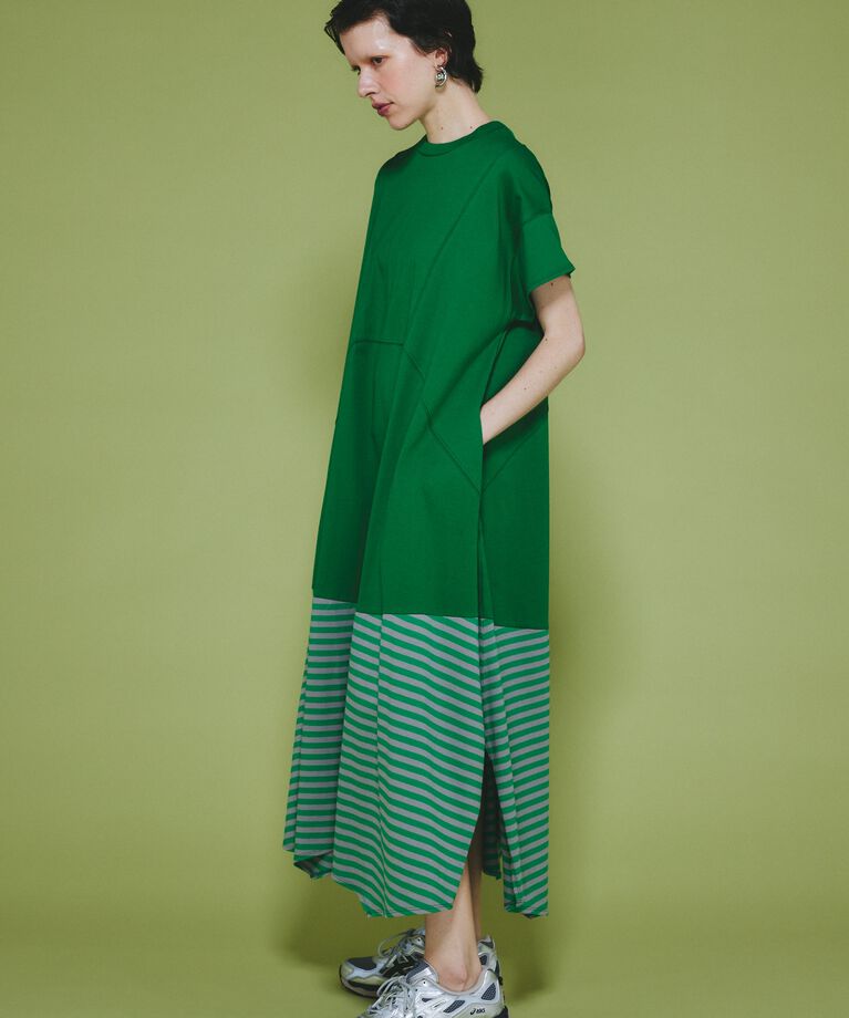 HeRIN.CYE「Border hem one piece」|ワンピース|