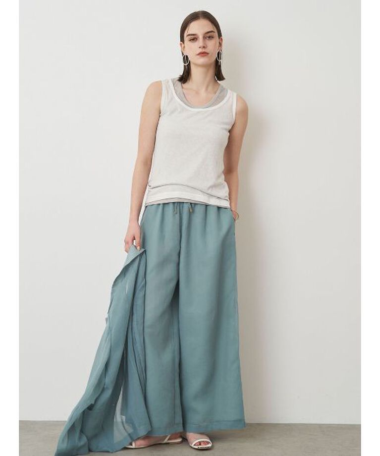 ELENDEEK「SHEER LAYERED TANK」|タンクトップ|