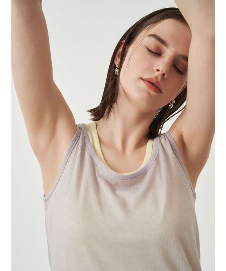 ELENDEEK「SHEER LAYERED TANK」|タンクトップ|